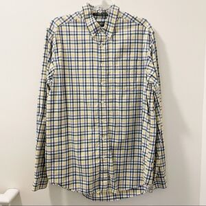 Eddie Bauer Relaxed Fit Plaid Button Down Shirt - Large Tall